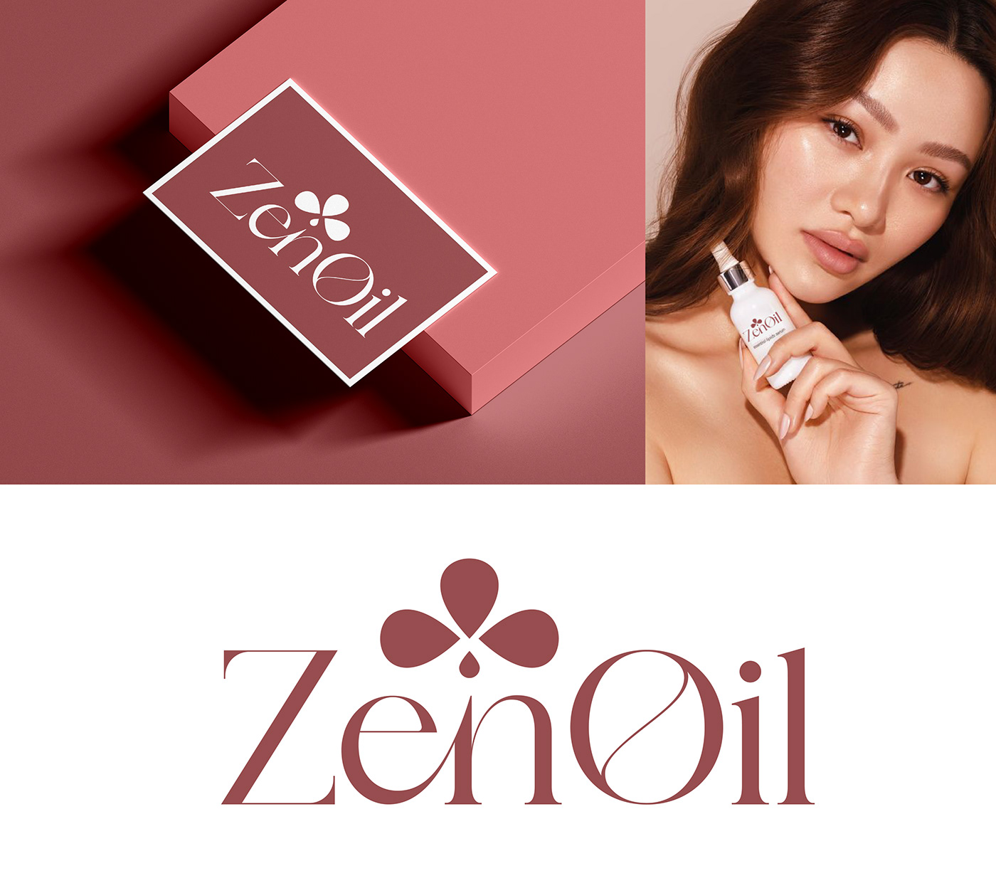 Cosmetic beauty skincare cosmetics brand identity branding  Logo Design oil beauty retouch OilBrand