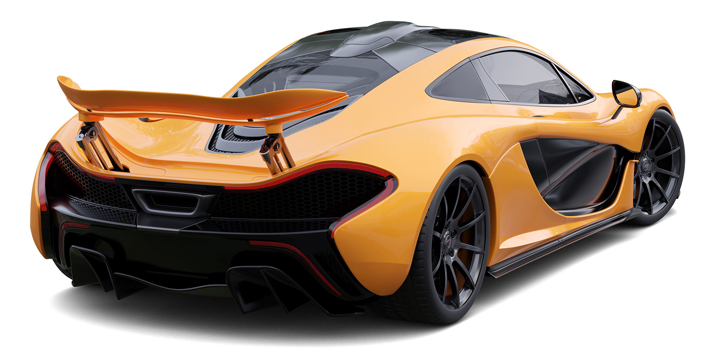 car Vehicle automotive   3D Render visualization McLaren supercar coupe p1