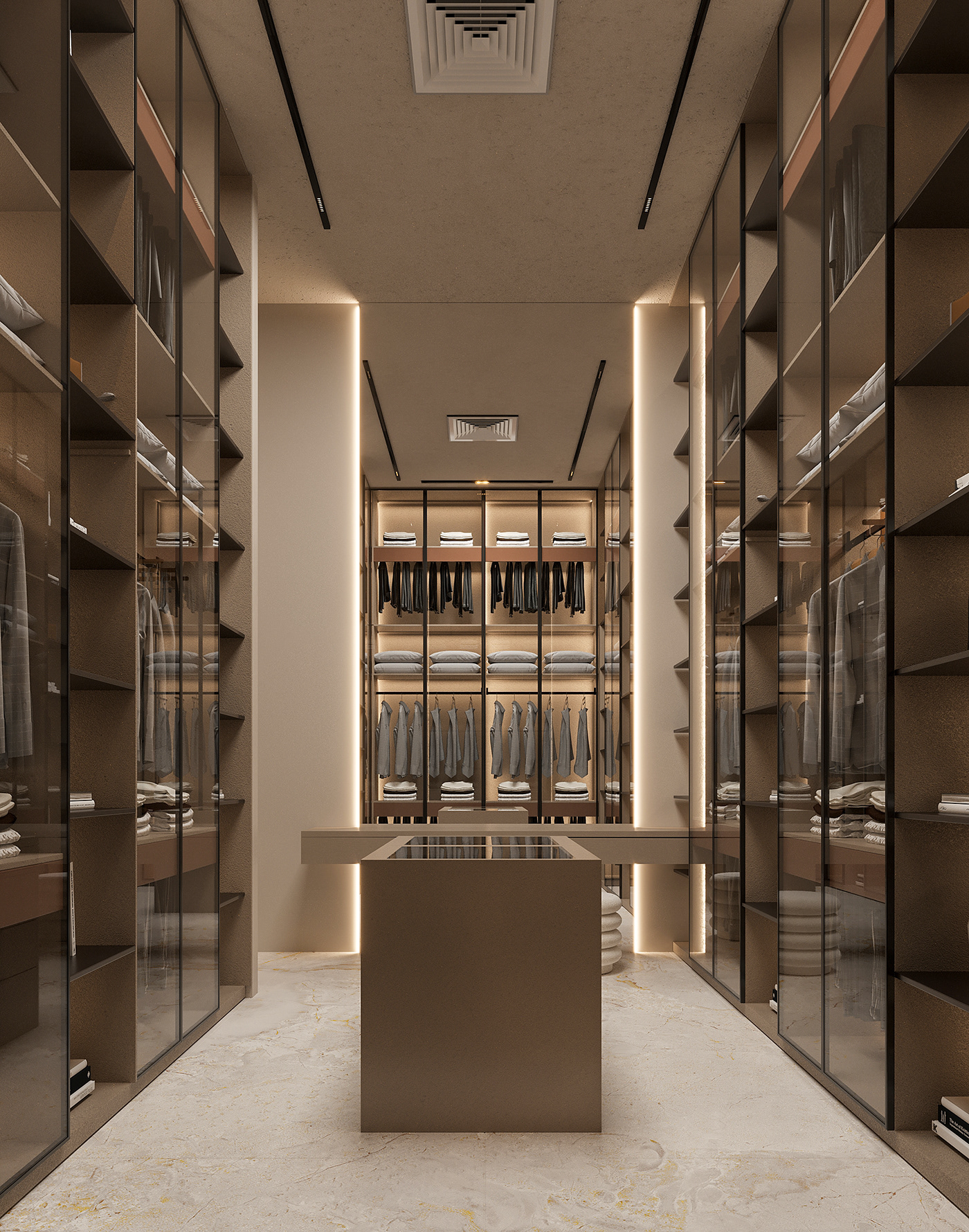 design dressing room luxury elegant 3dmax corona interior design  CGI visualization Clothing