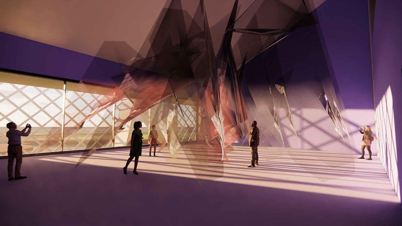 architectural design architect visualization architecture Render 3D modern Thesis Project museum