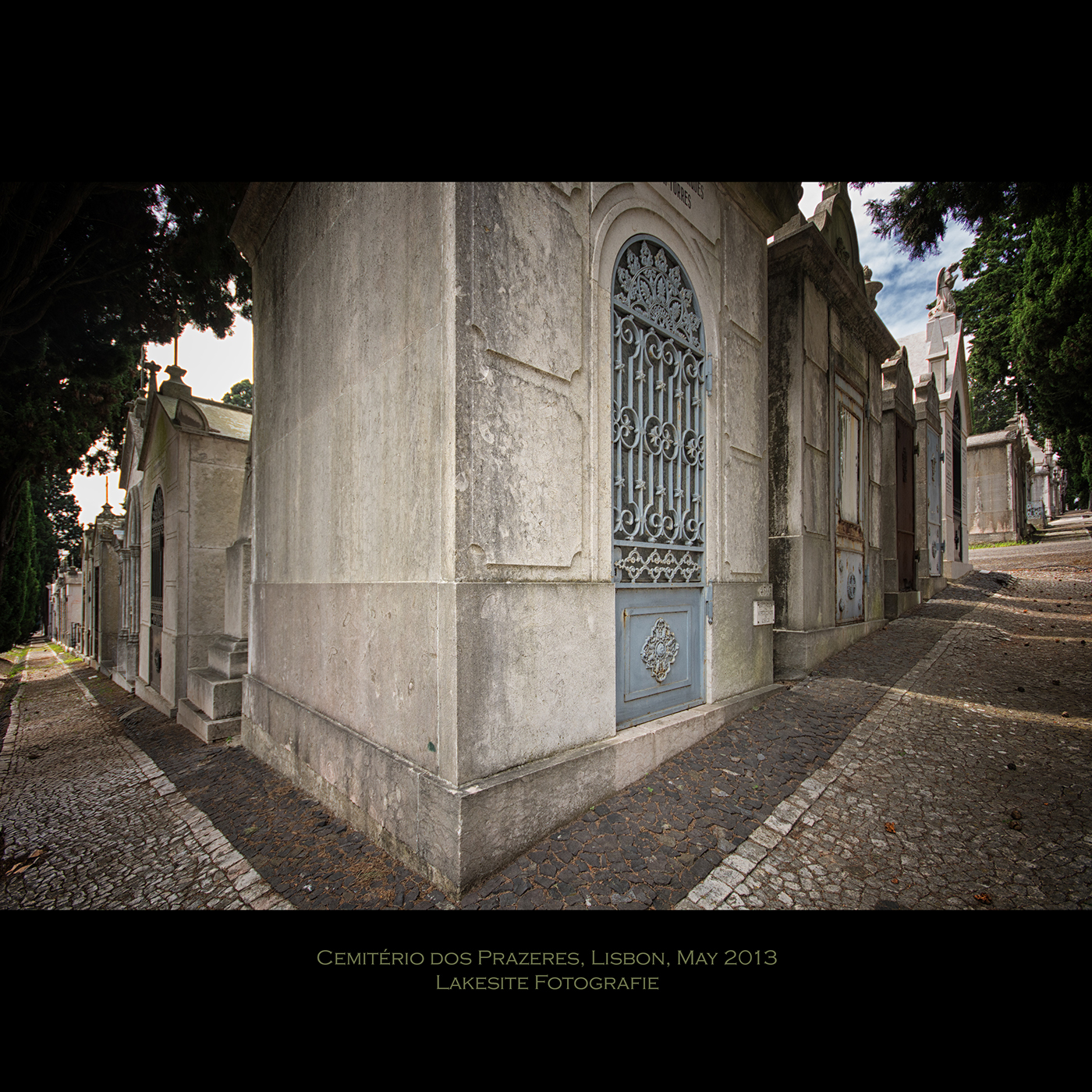 Lisbon lisboa Cemitério dos Prazeres Portugal dead cemetry mausoleum view atmosphere
