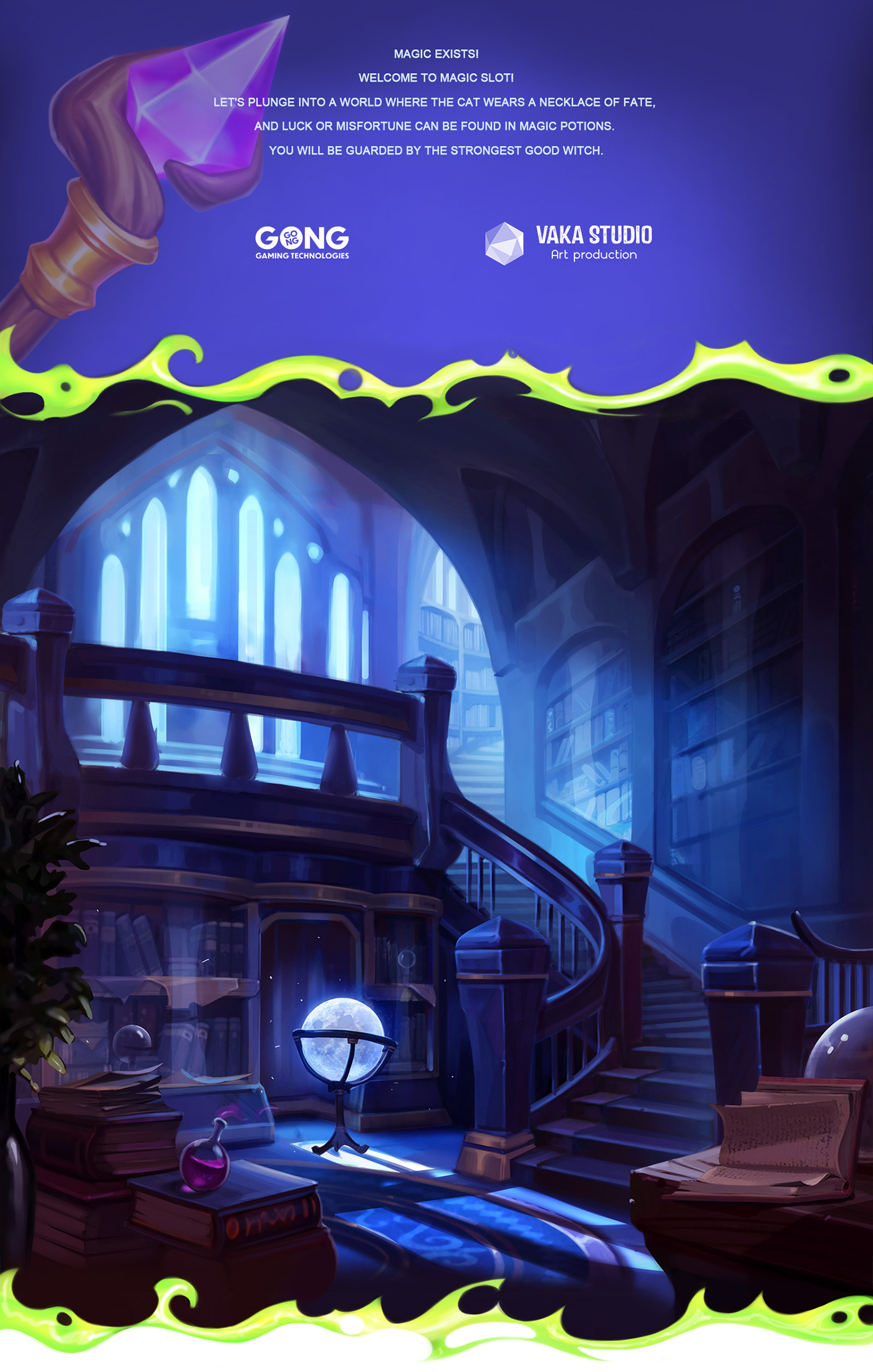 broomstick cartoon Cat Character design  game Magic   slot slot machine witch wizard
