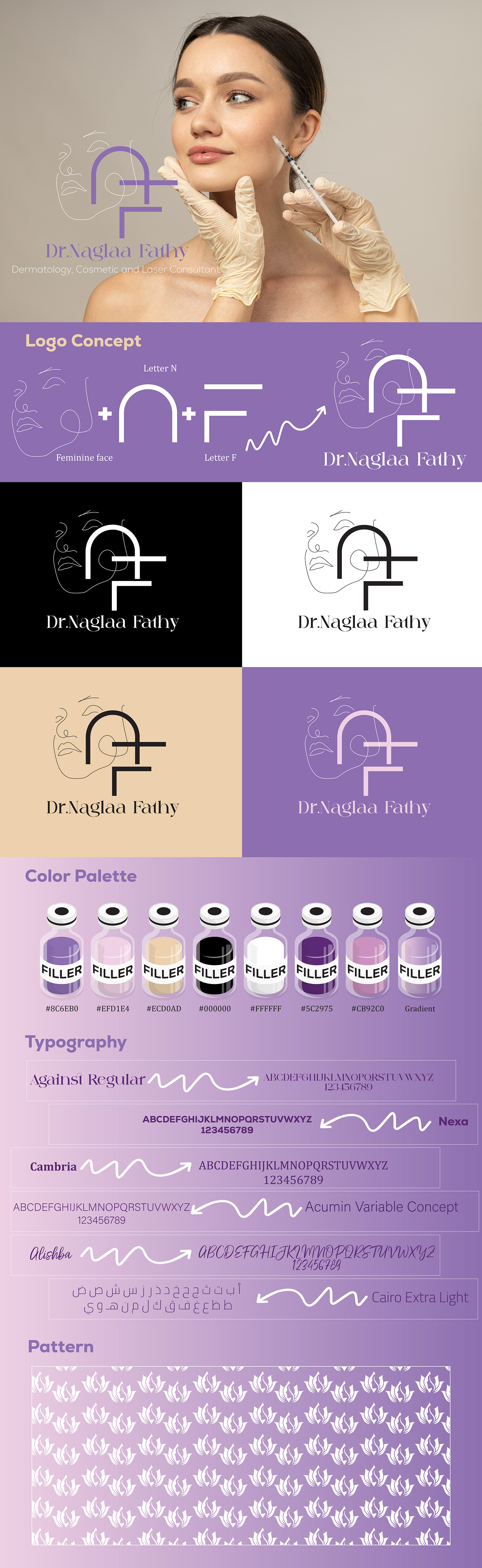 plastic surgery beauty woman feminine Logo Design brand identity visual Brand Design visual identity Logotype