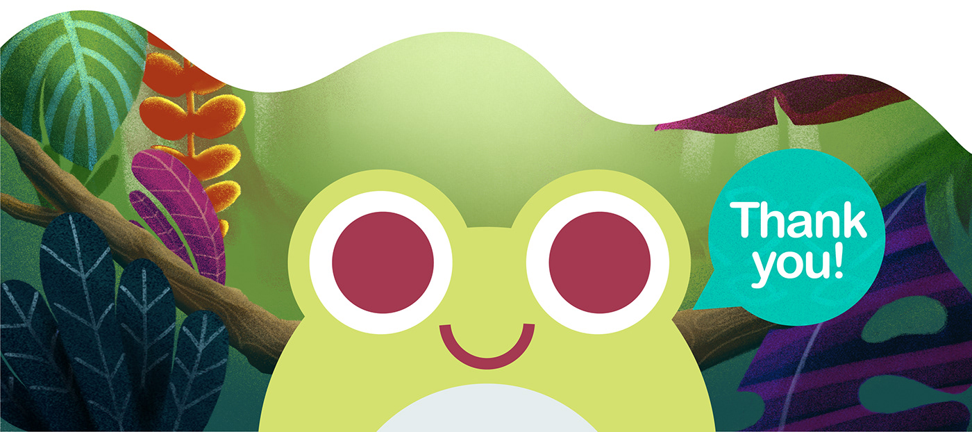 animals app Character design  children colors frogs ILLUSTRATION  learning Preschool UI/UX