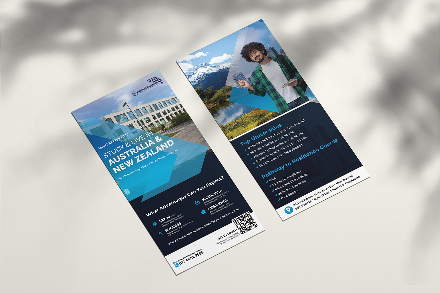 flyer Social media post banner study abroad Advertising  FREE flyer Takib Uddiin print design  educational design study poster