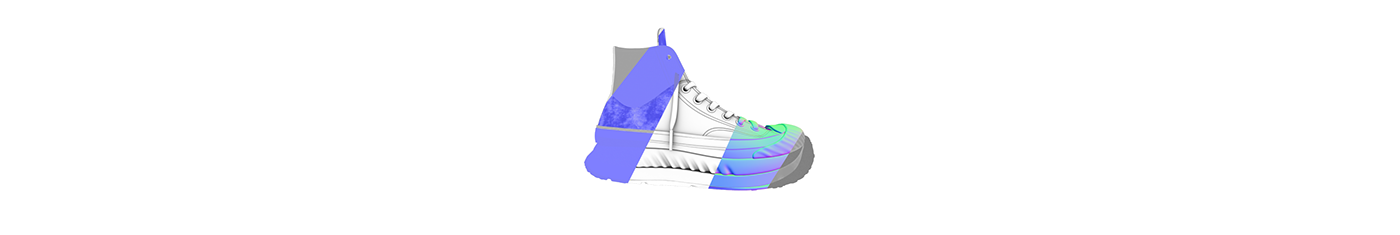 converse shoes Fashion  model 3D modeling Render animation  visualization Substance Painter