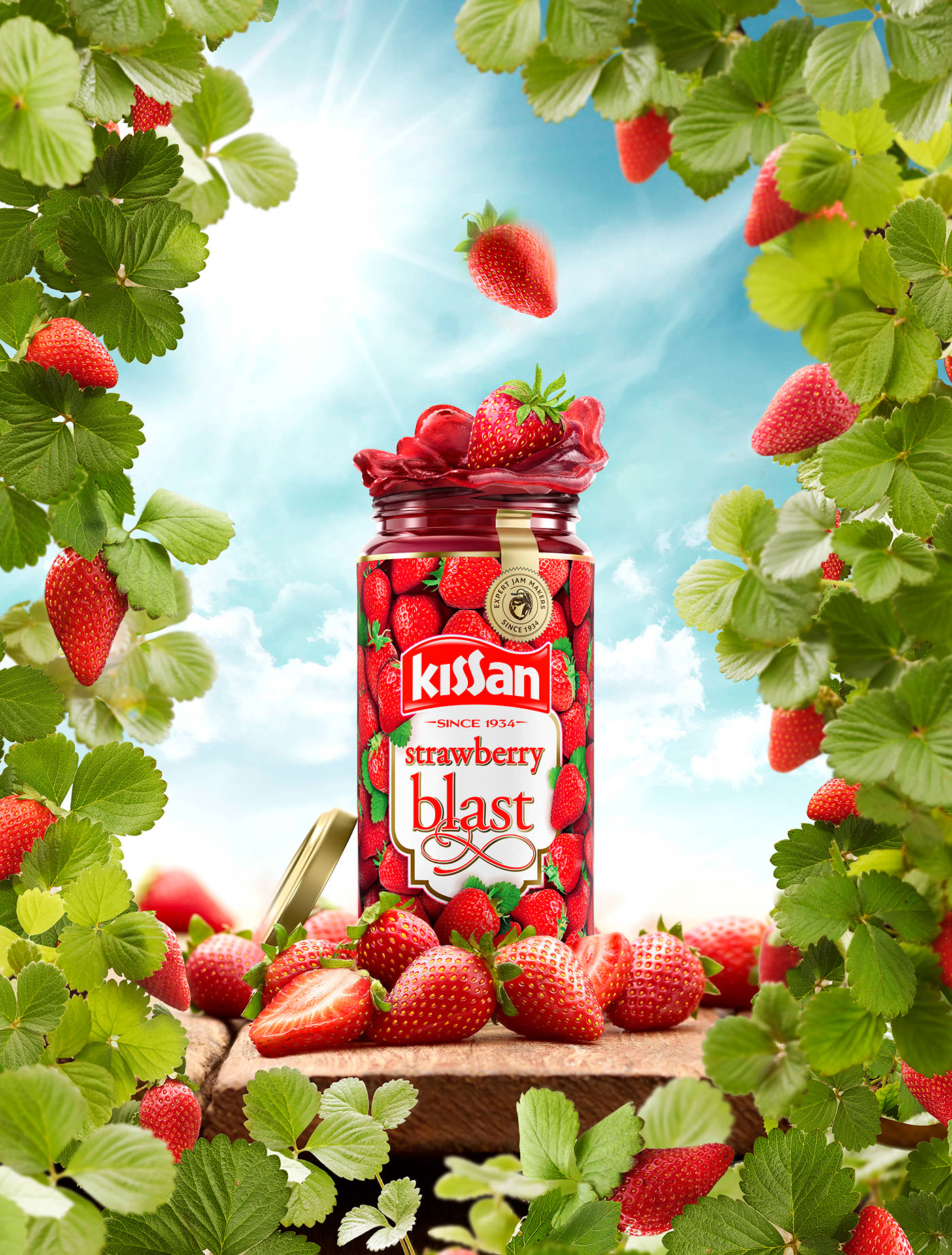 Kissan Jam strawberry berry ivan Food  food stylist jam