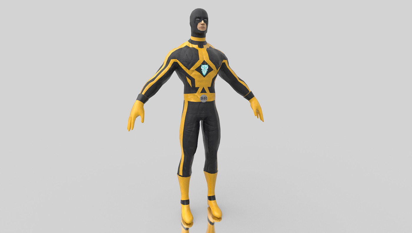 SuperHero iron man Avengers game design  3D animation  rigging