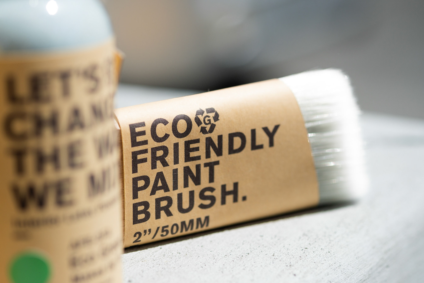 Packaging eco green recycle organic crafty bold powder paint Sustainable