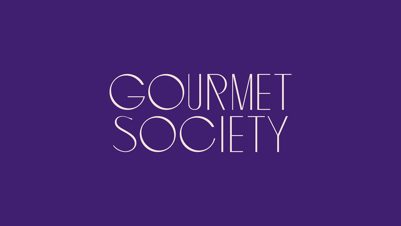 branding  catering F&B Food  gourmet Hospitality luxury purple restaurant society
