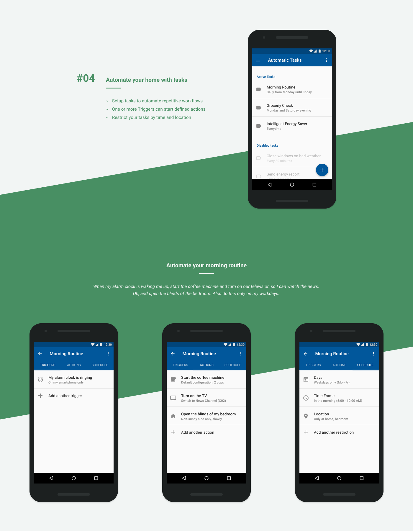 Smart Home UI ux android material design concept design