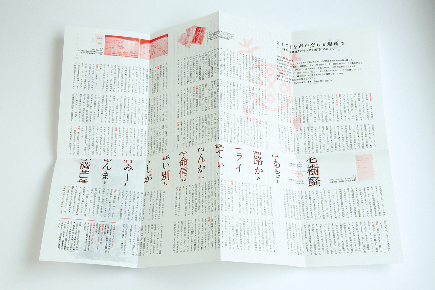graphic leaflet typography  