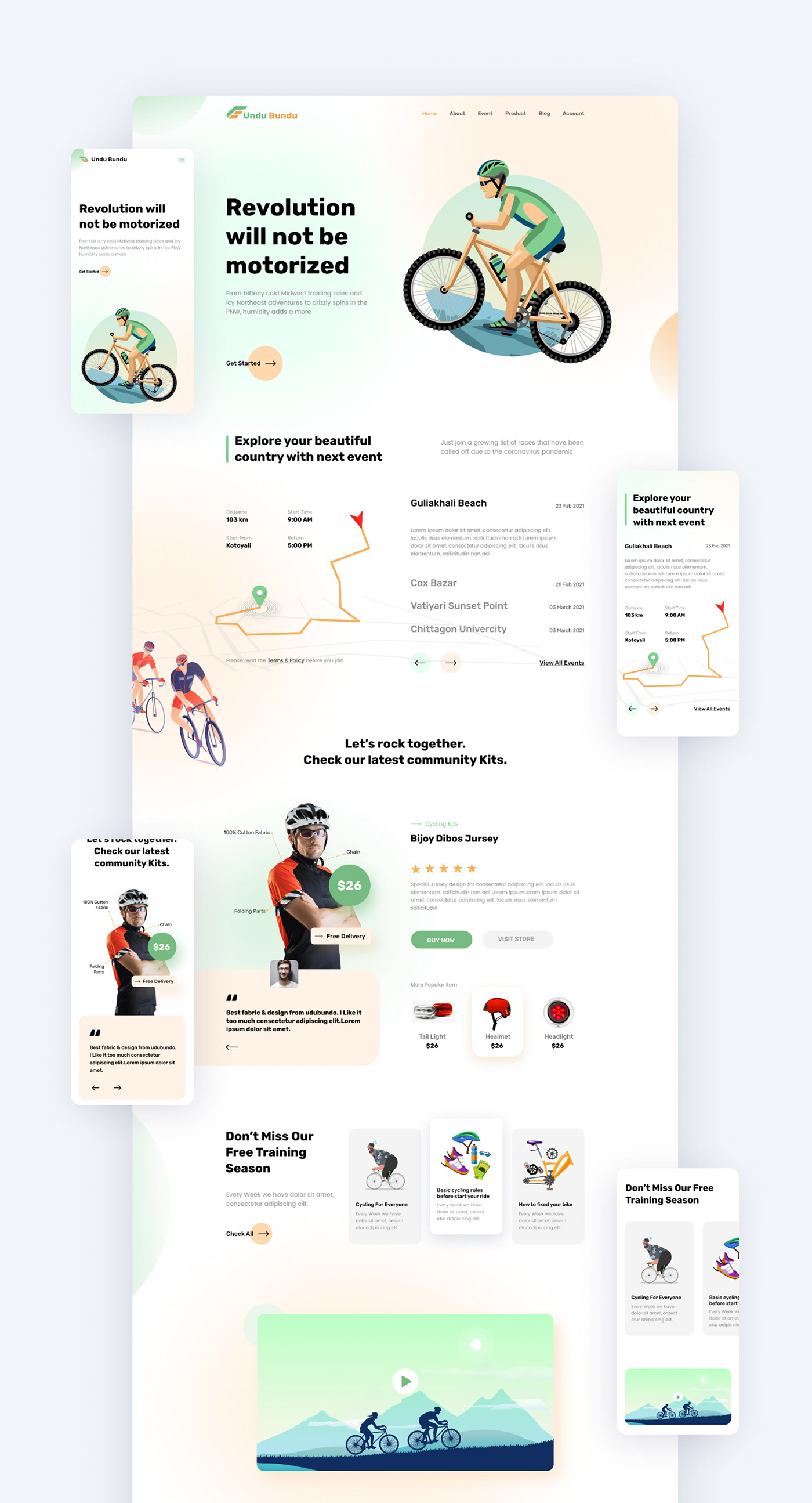 best UI best ui 2021 community Cycling Cycling website cyclist landing page latest ui Nature Website