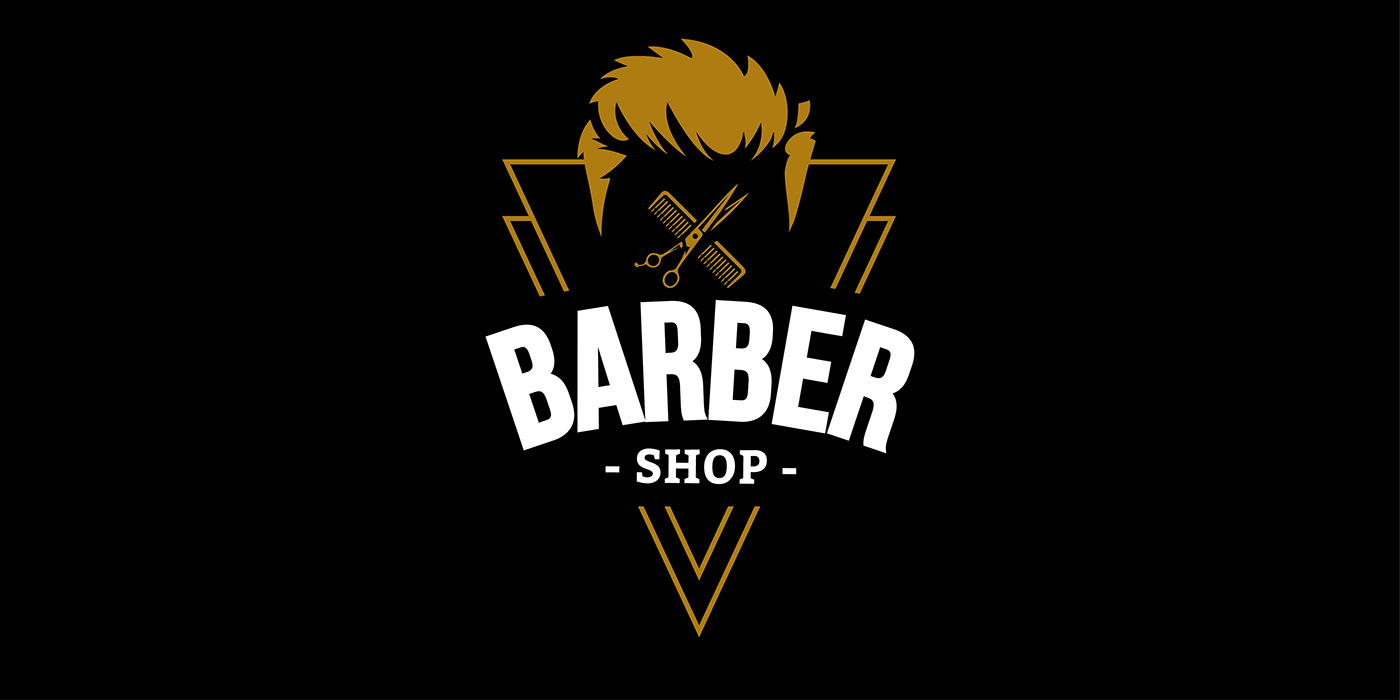 barbershop brand identity Logo Design Graphic Designer habillage vitrine graphisme creation