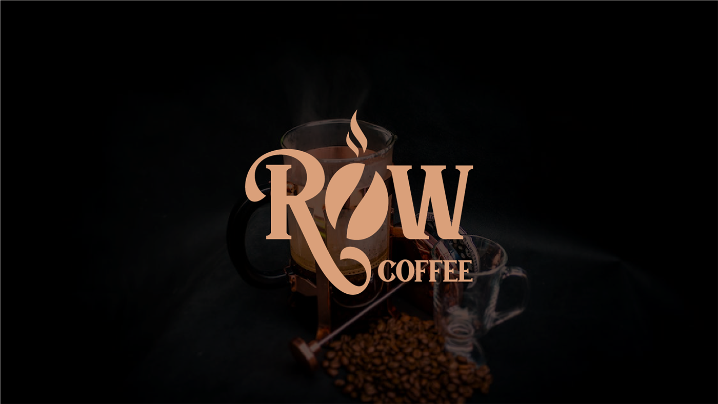 This is the 2nd page of the Raw Coffee logo Branding design