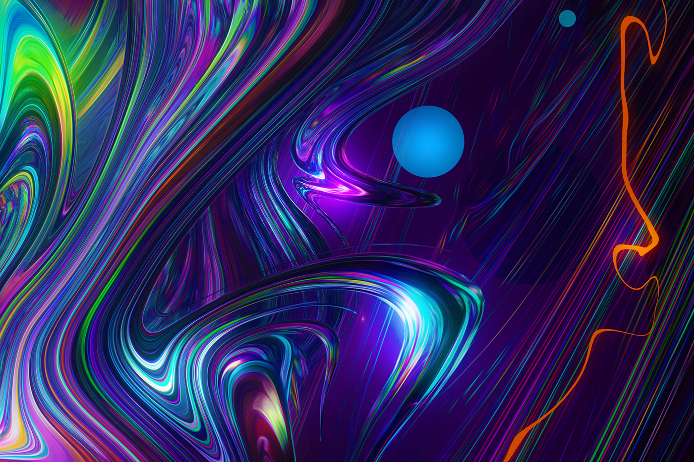 trippy psychedelic rainbow abstract 3D cinema4d octane art digital Liquid
