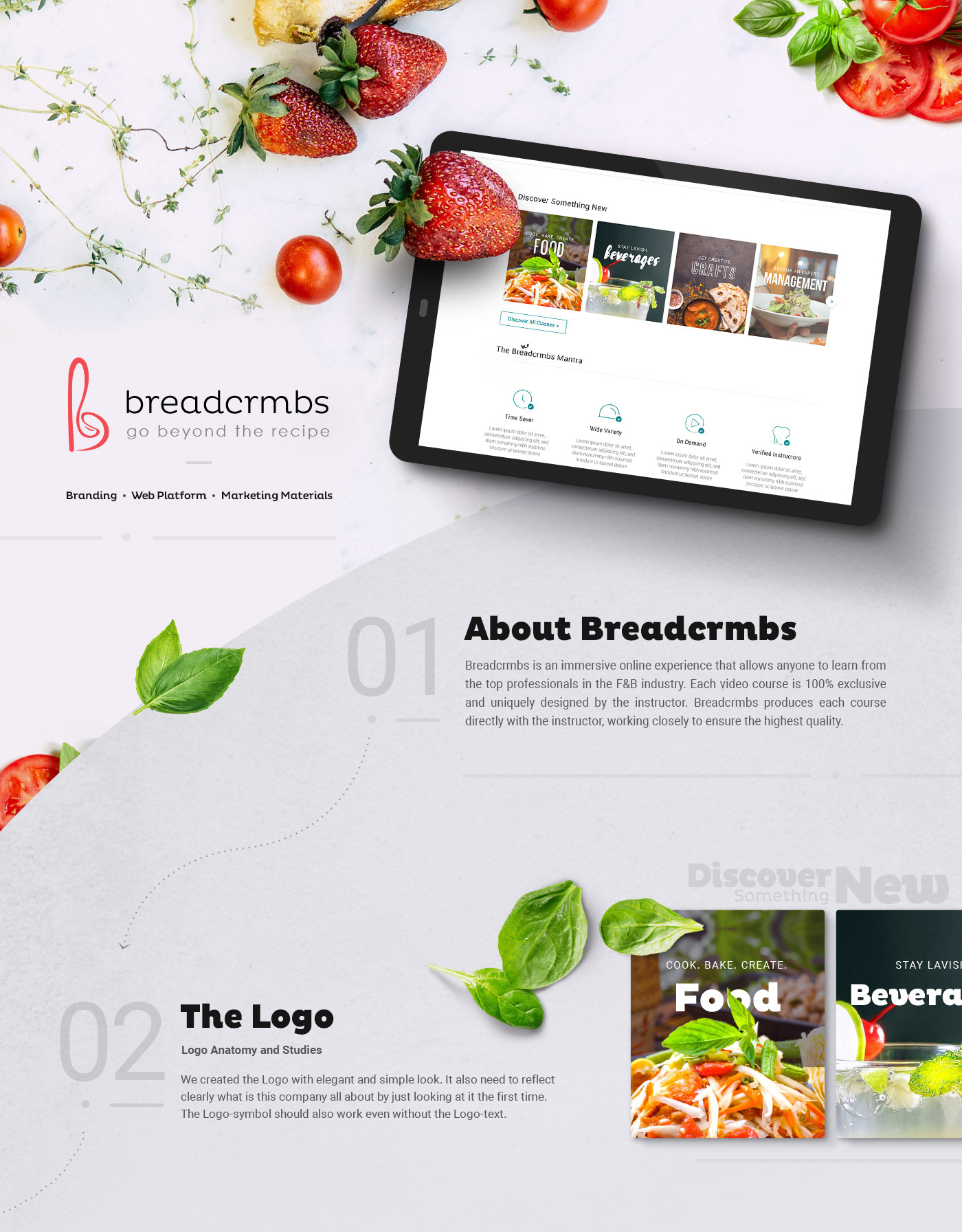 Website design cooking Culinary Video Sharing Platform creative UI ux inspiration
