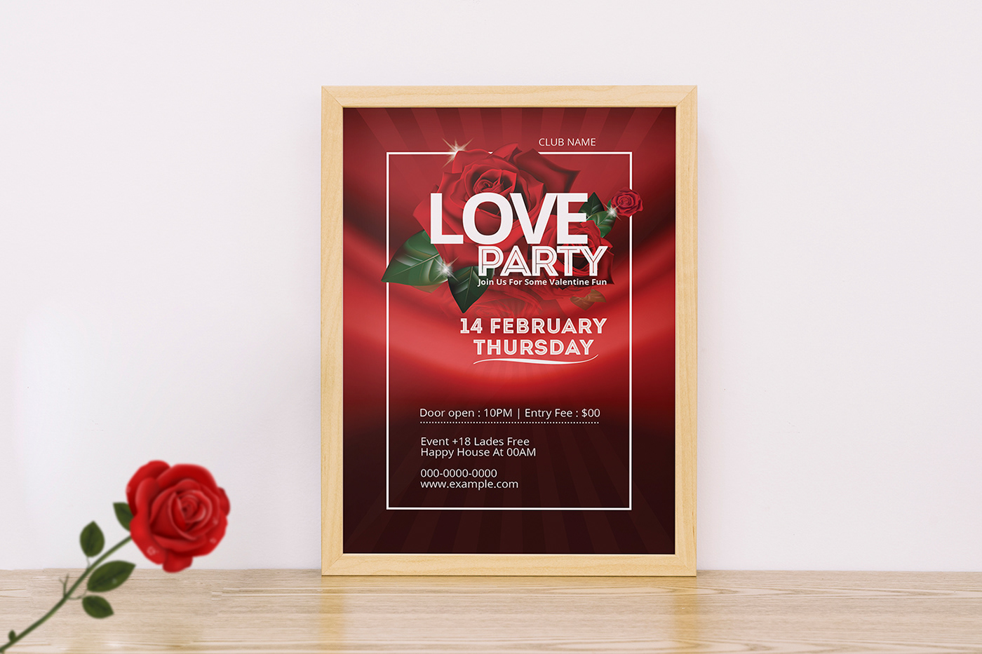 valentines day party flyer Printable Valentines Day Invitation