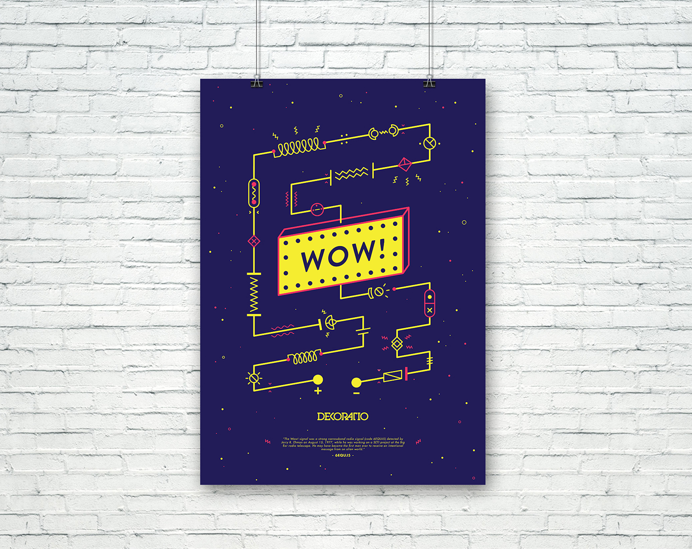 design contest dekoratio poster circuit wow Space  circuit illustration