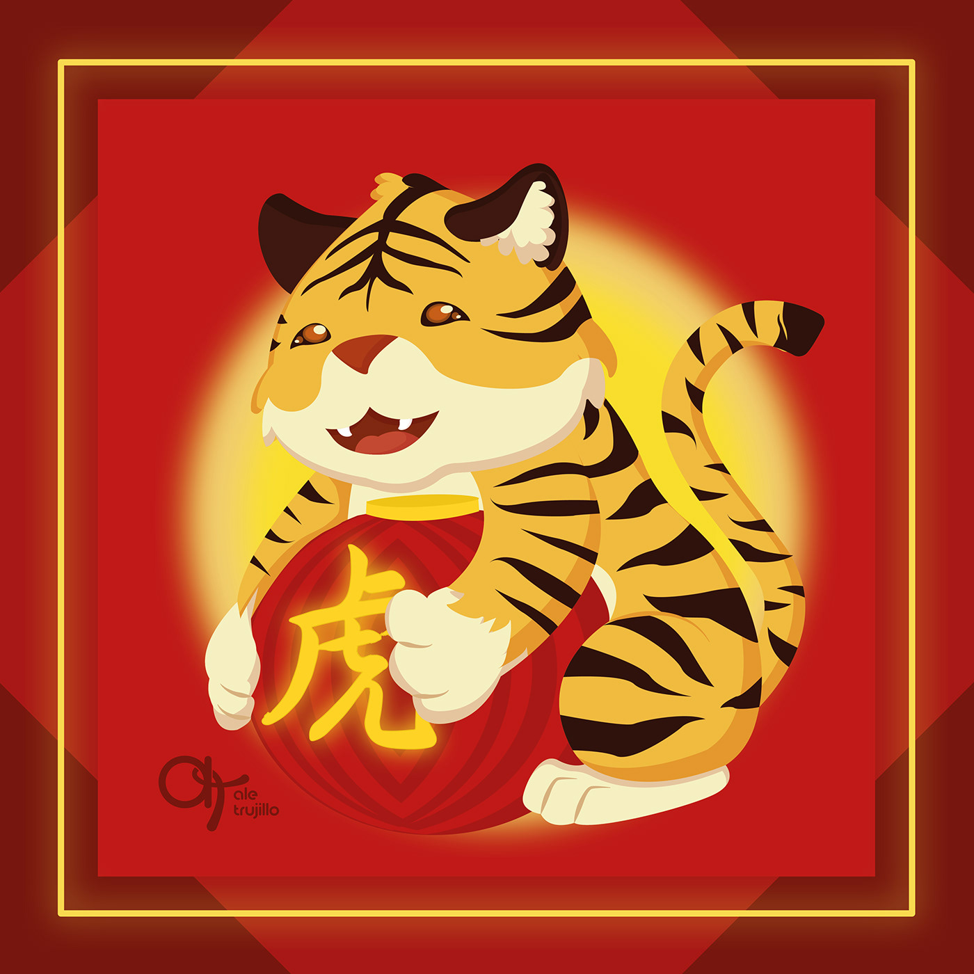 chinese ilustrador ownstyle tiger tigre