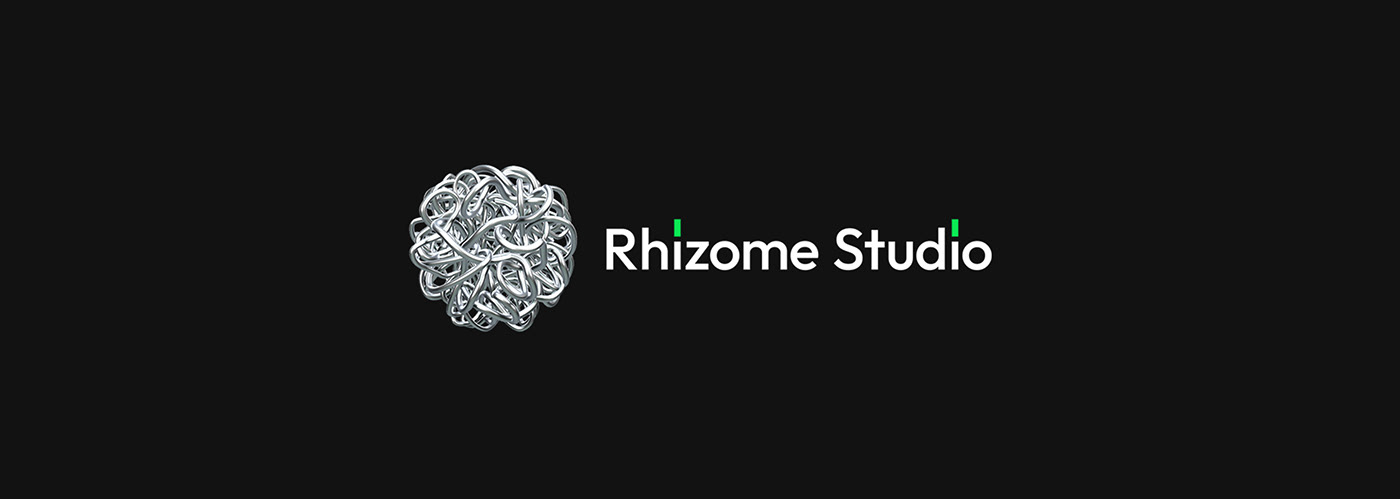 3D crypto decentralized design Gamestudio logo Logotype motion design rhizome visual identity