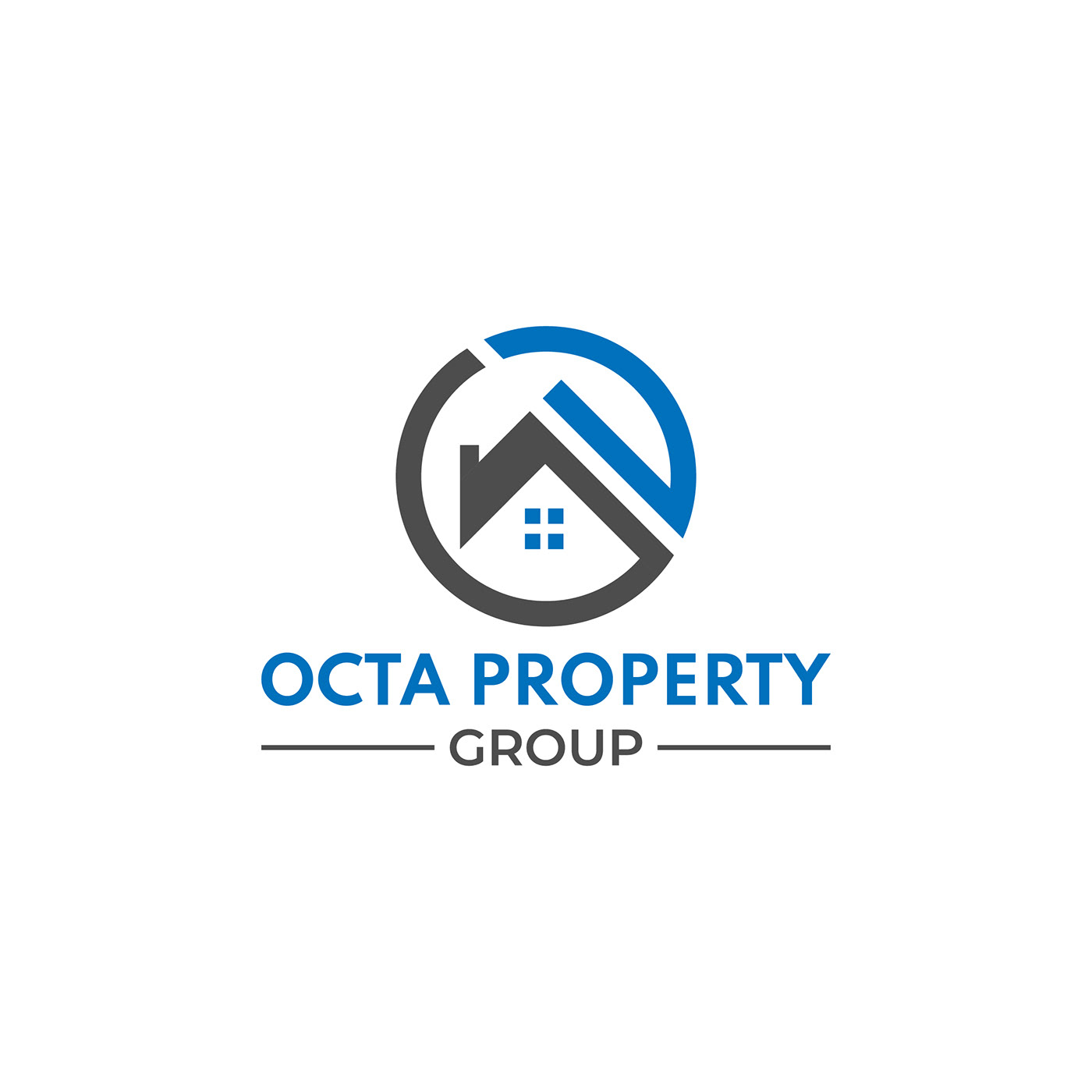 property logo real estate property management branding  property Real estate logo modern properties Logo Design contraction logo