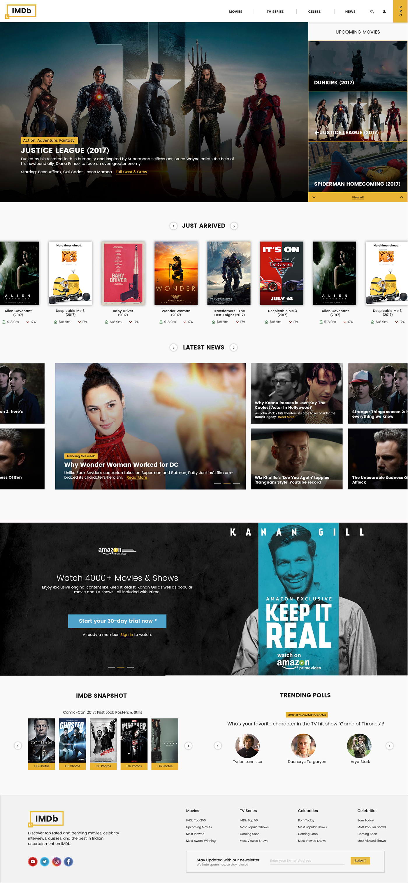 imdb redesign redesign UI ux