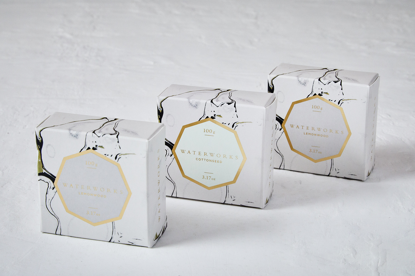 packaging design soap bottles labels candle packaging Cande vessel foil emboss