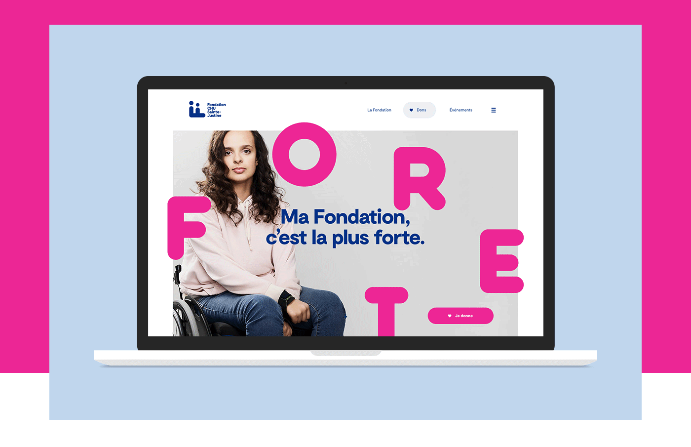 graphic design  Website site web pédiatrie imagerie user experience user interface Fondation child care foundation