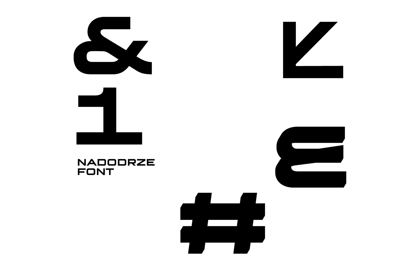 Typeface font nadodrze typedesign typography   type lettering