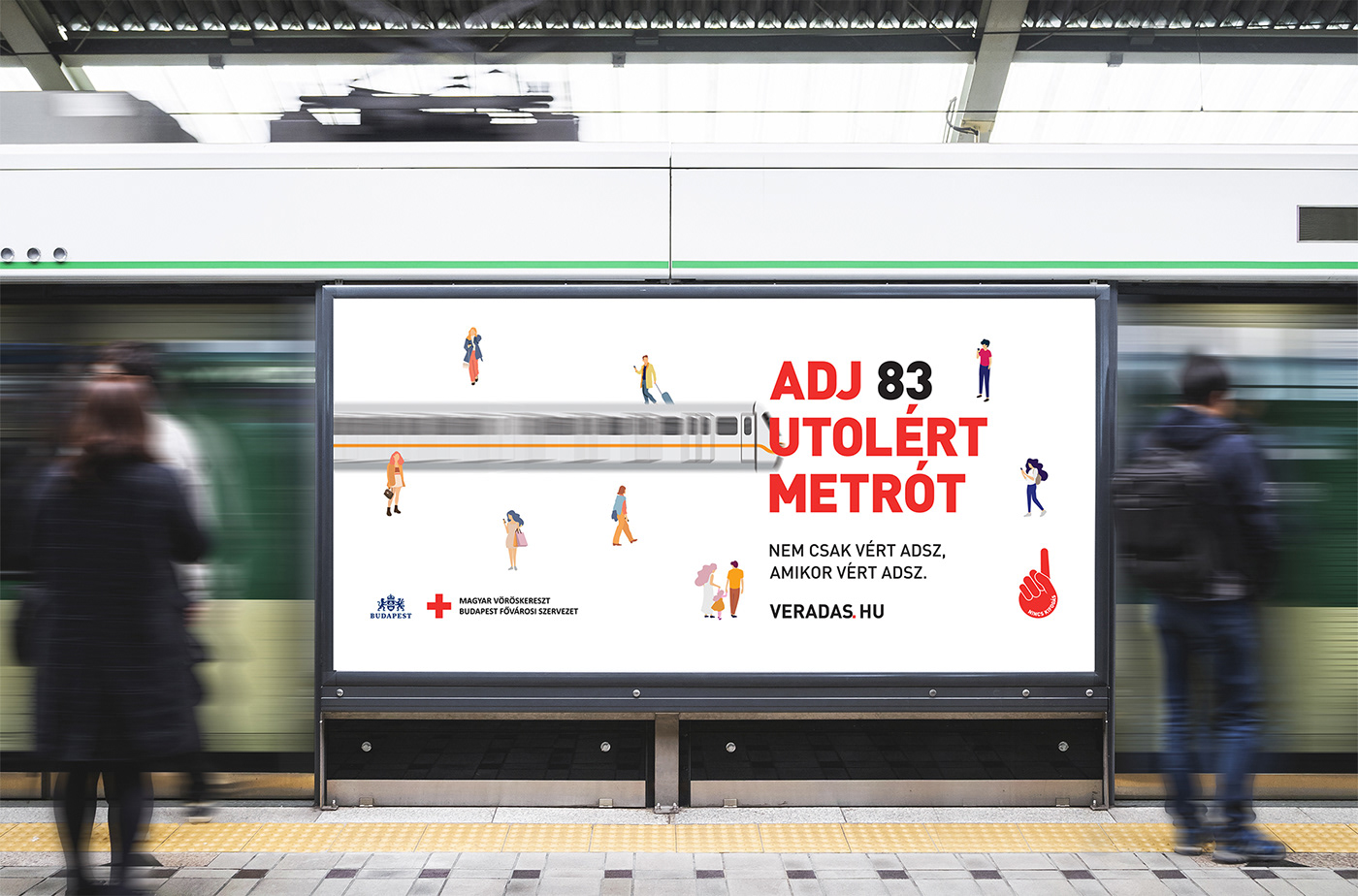 badge billboard blood blood donation clp subway vöröskereszt