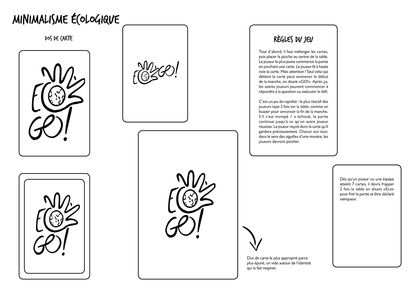 card card game Carte eco ecolo Ecology graphic design  Jeu de carte Minimalism Nature