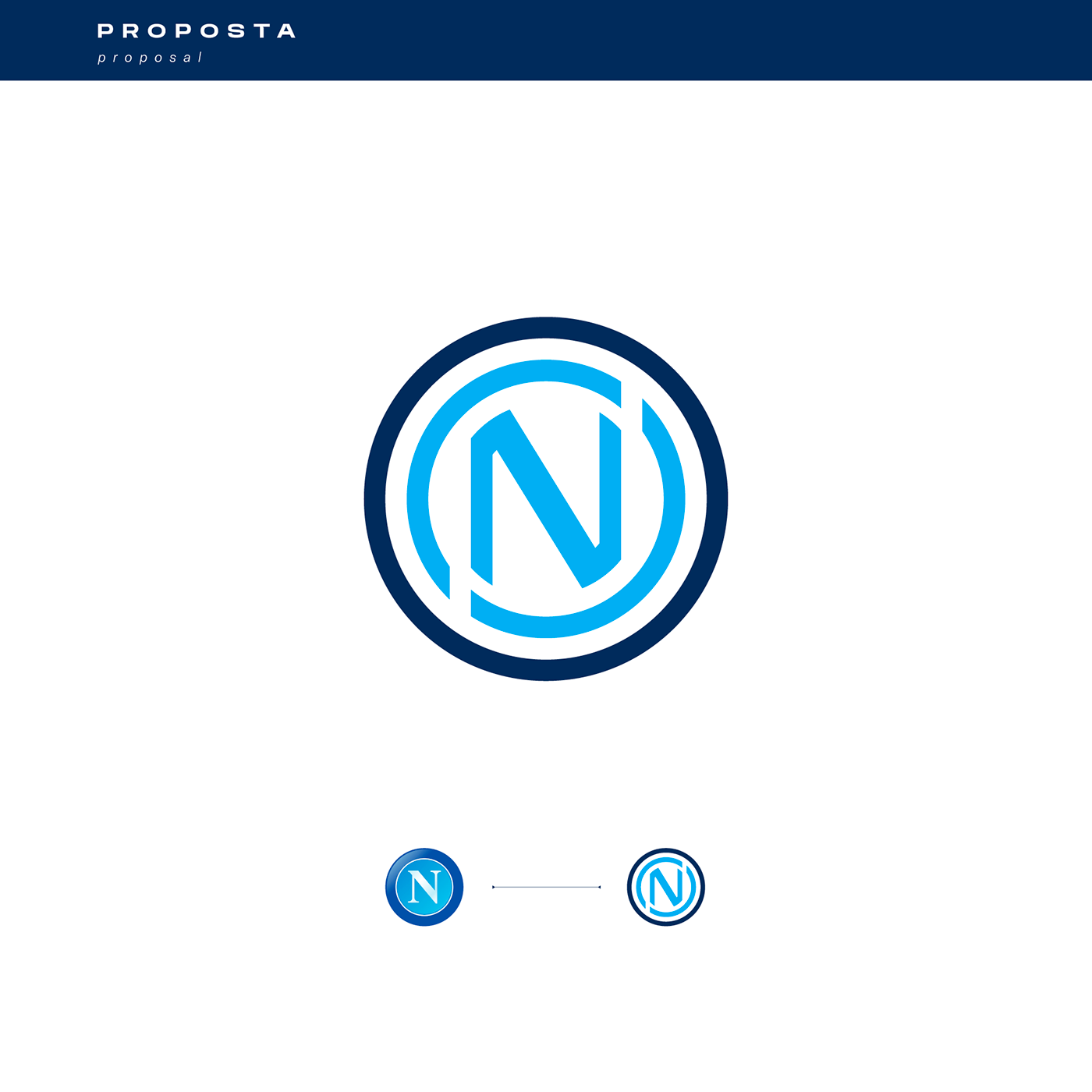 rebranding Logo Design SSC Napoli Serie A calcio design sport logo NAPOLI brand identity football