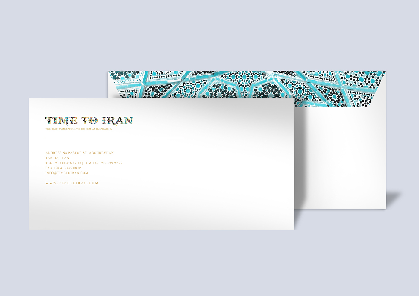 time to iran branding  Stationery graphic design 