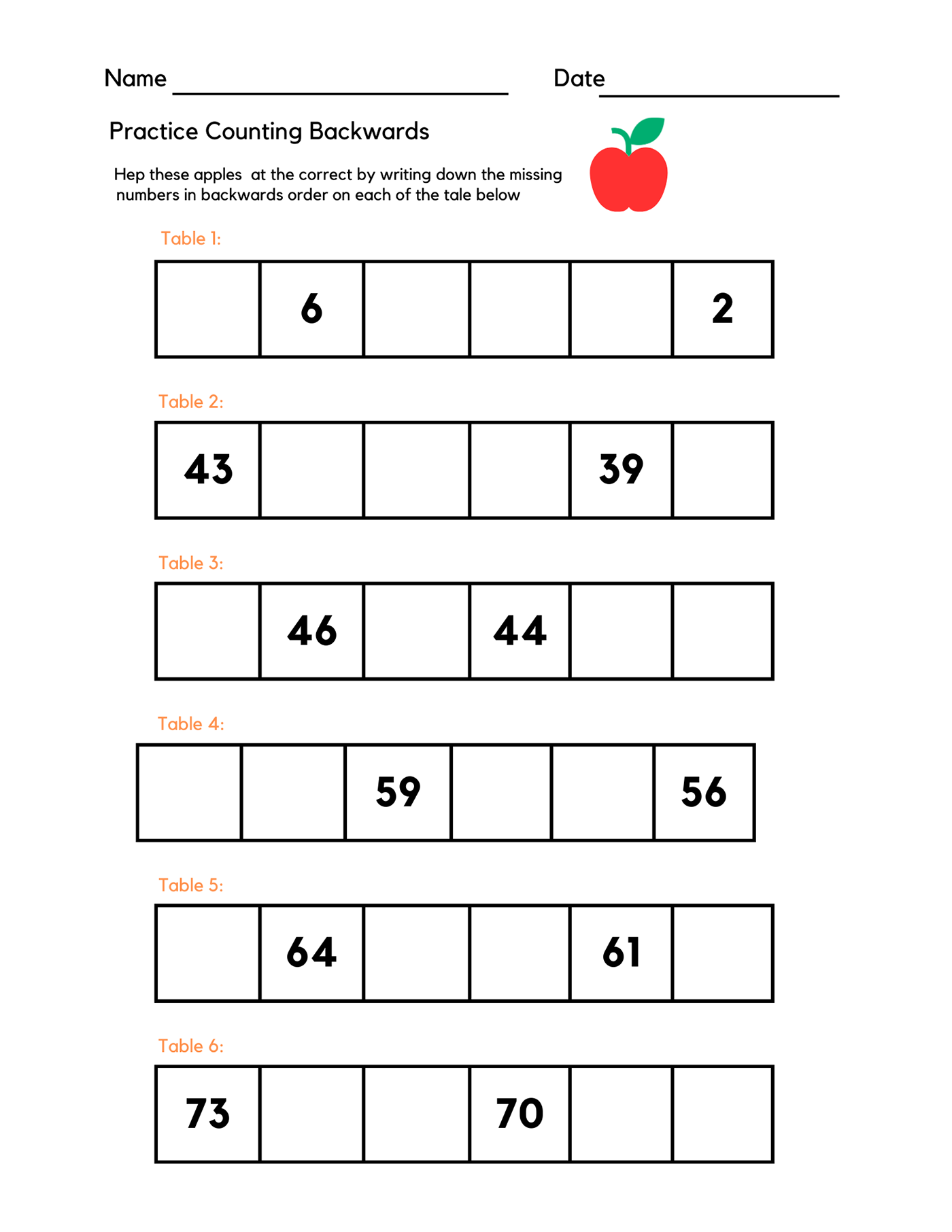 numbers Practice backwards worksheet Education kindergarten Preschool learning kids counting