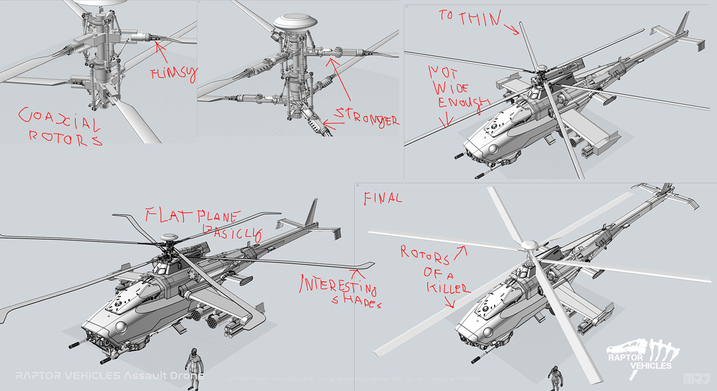 helicopter Aircraft 3D Military Weapon concept art artwork Vehicle automotive   concept
