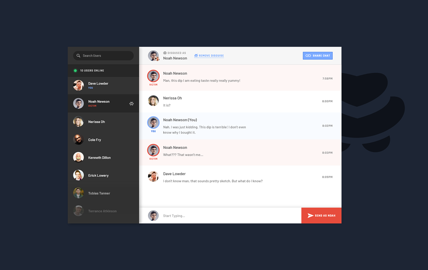 chatroom UI/UX message text chat app concept chat room Chat