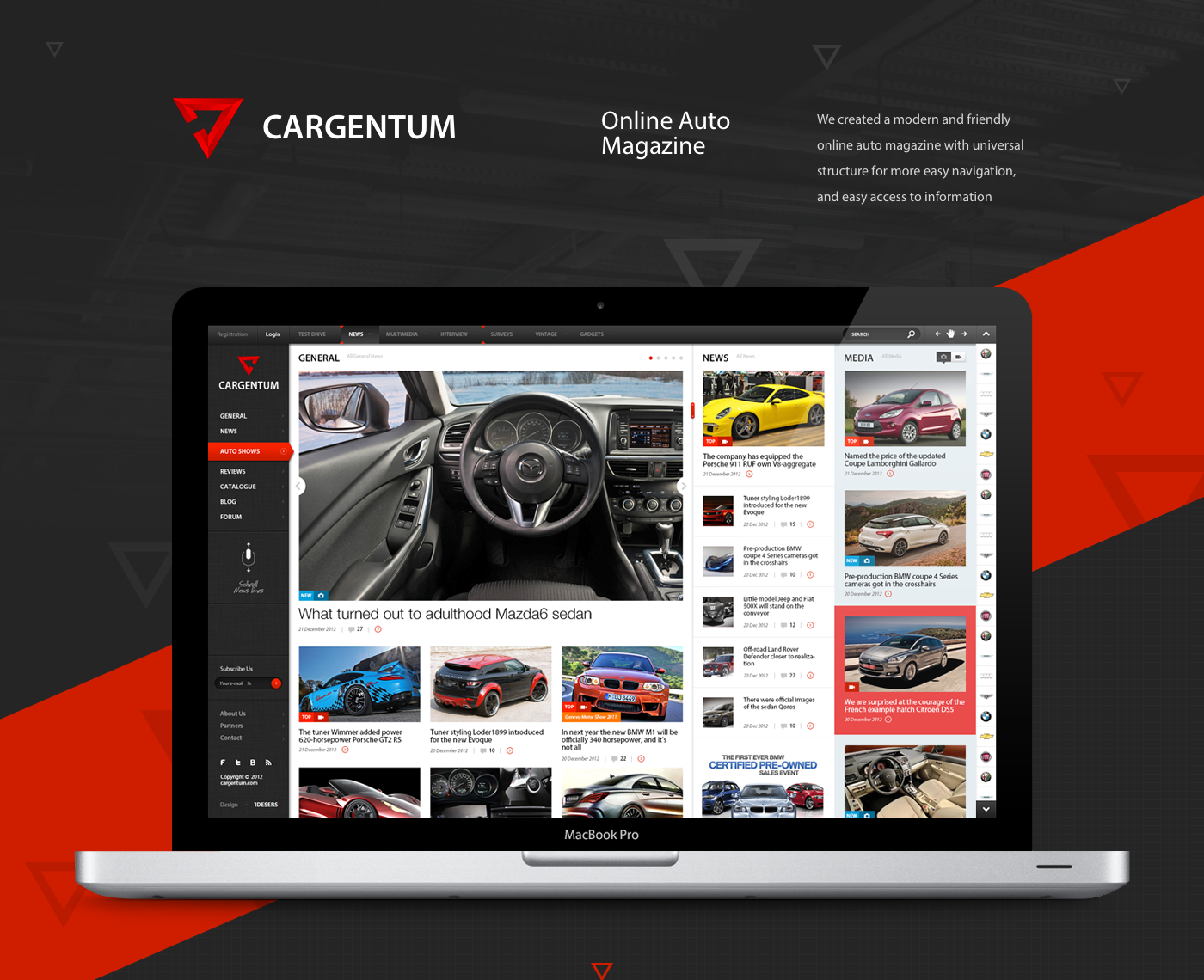 Web Auto magazine automotive   Adaptive Website journal