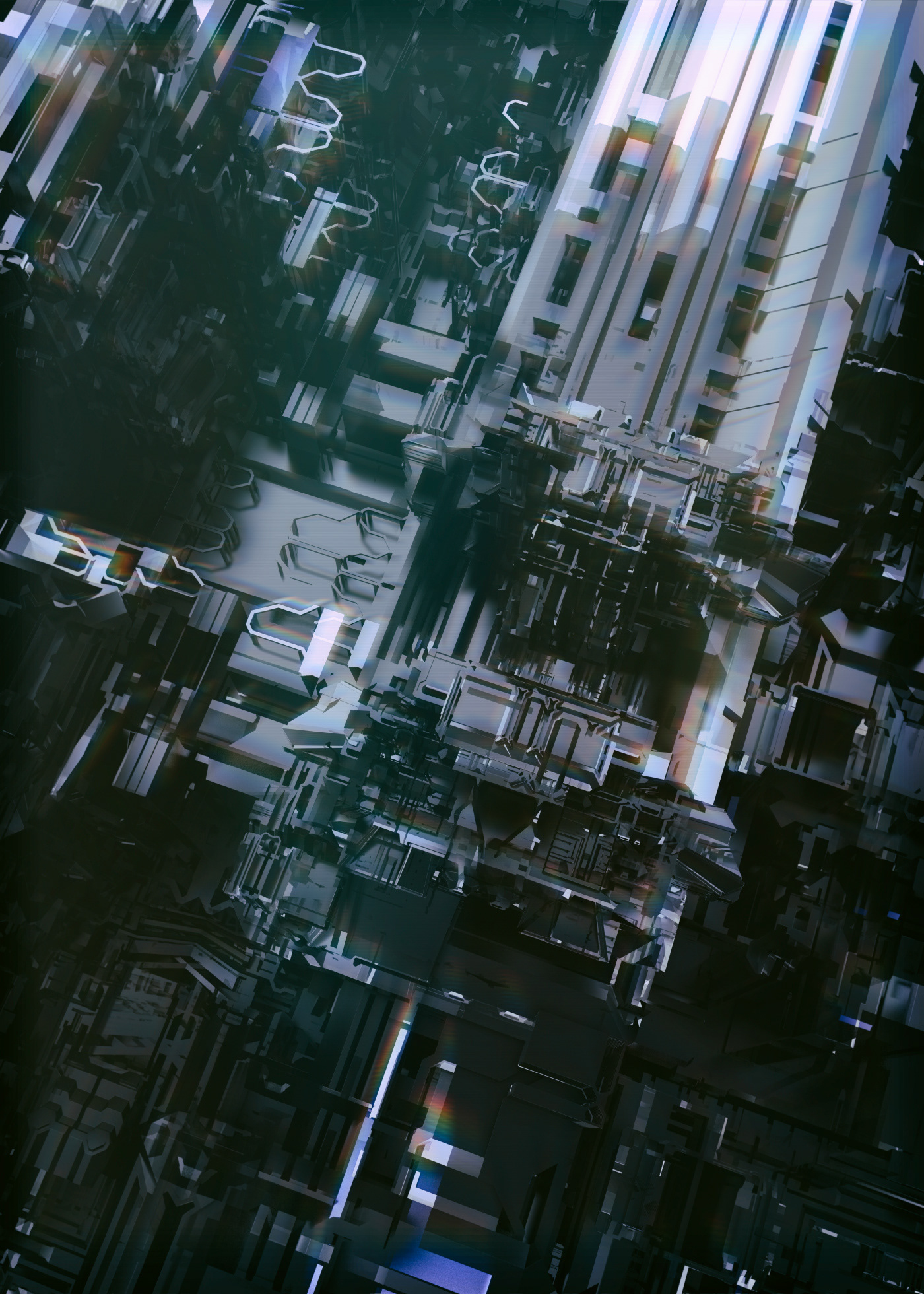 abstract machinery structures HardSurface Scifi