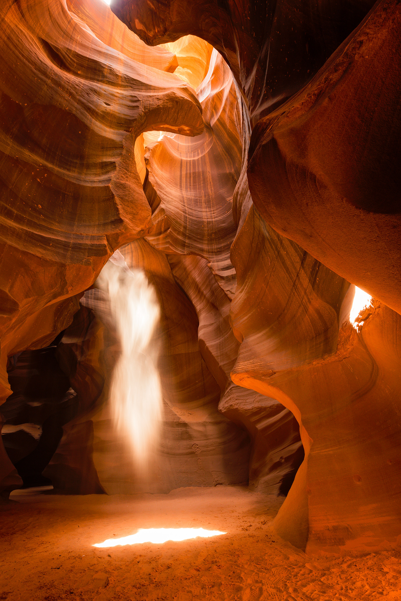Light coming into the slots canyons
