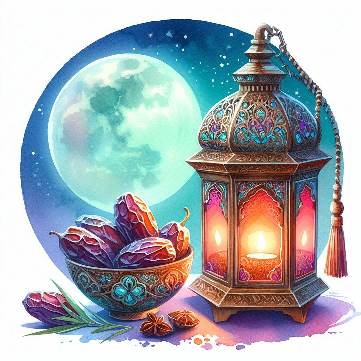ramadan lantern Lamp watercolor ramadan greeting greetings Eid ramadan eid mubarak islamic islamic lamp