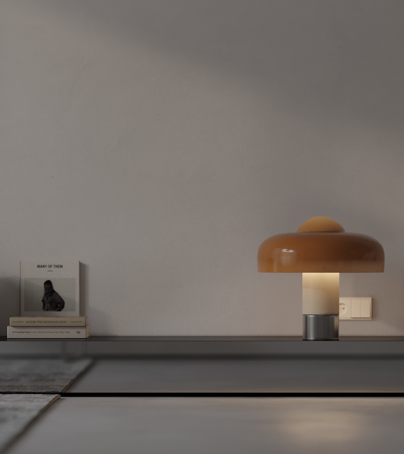 3D 3ds max bauhaus bedroom CGI Lamp minimal modern Render