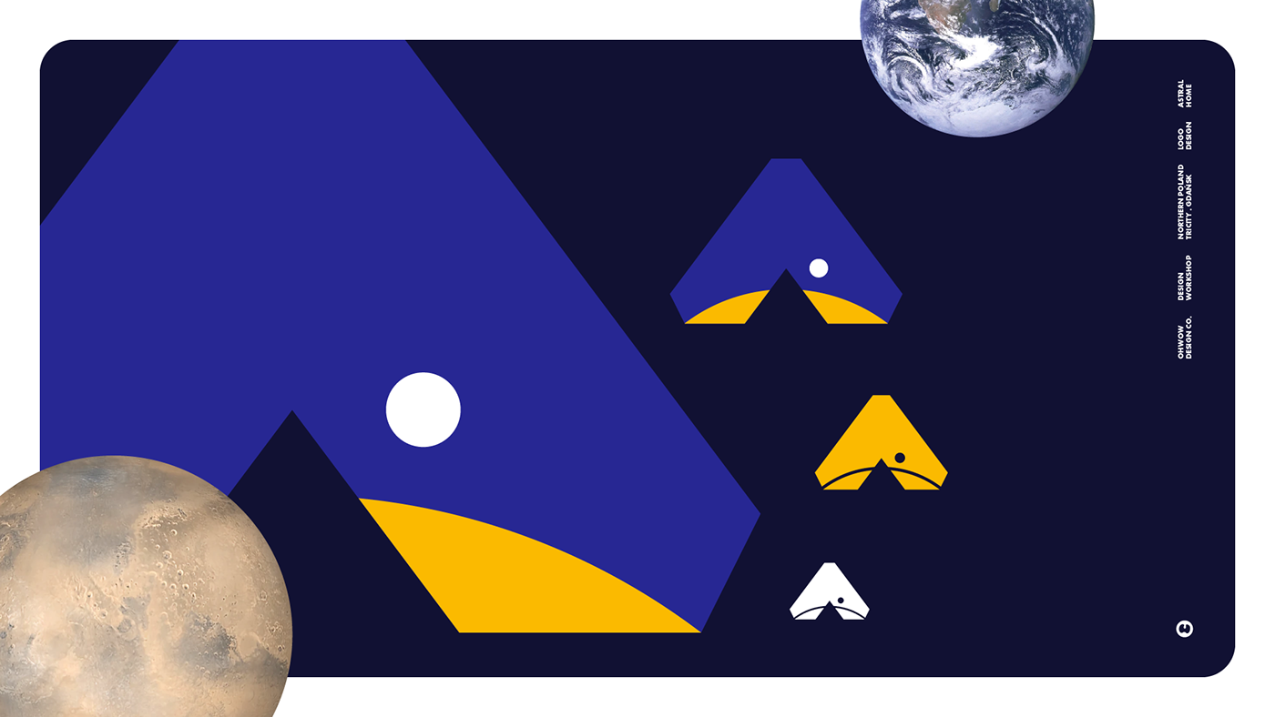 brand identity getcosmic logo Logo Design LVSMTHN moon stars vector