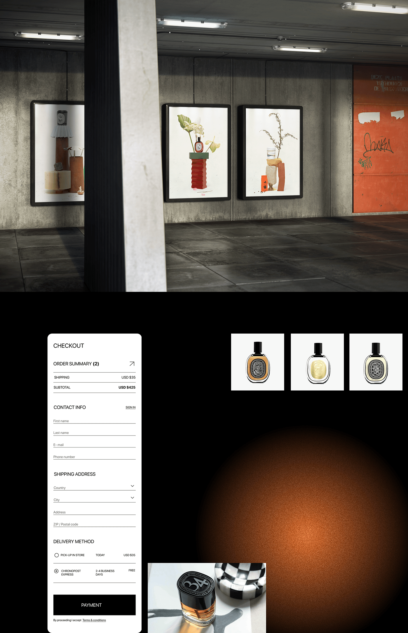 brand identity e-commerce Fashion  online store perfume UI/UX Web Design  UI uprock ux