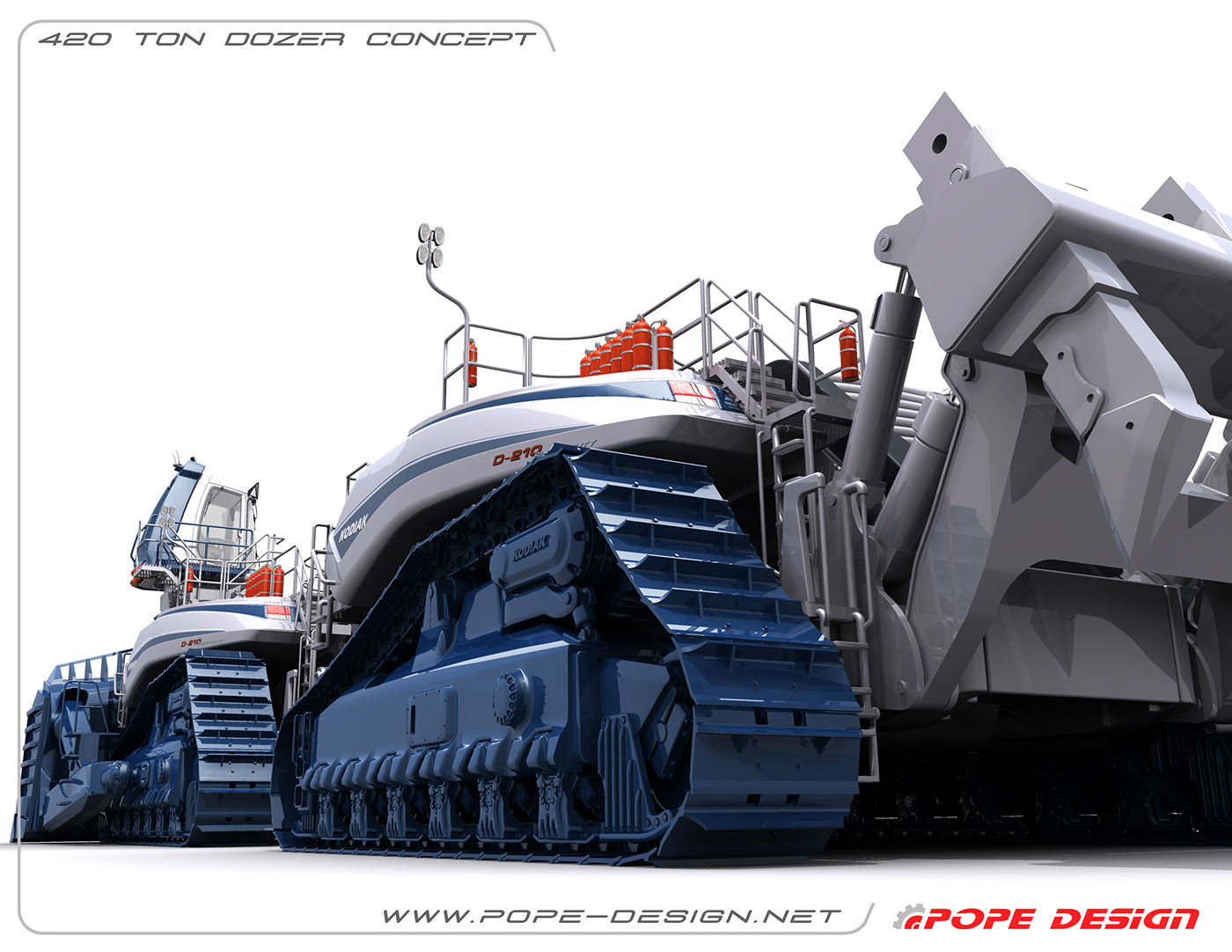bulldozer Tractor dozer concept  earth mover