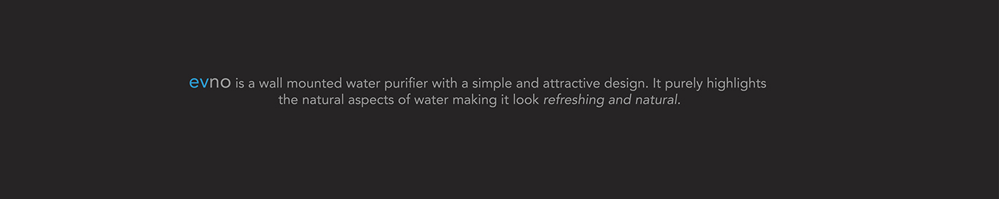 EVNO // Water purifier on Behance