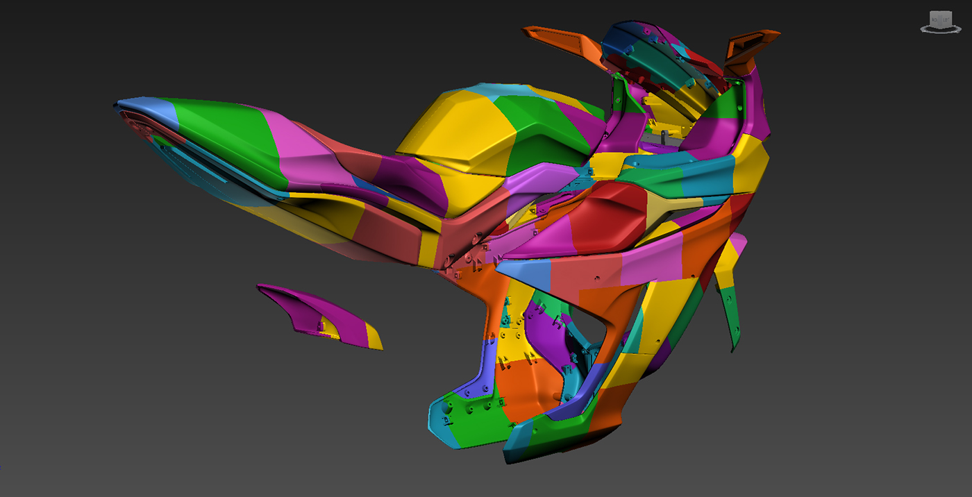 prototype motorbike fdm industrial design  product design  Automotive design 3ds max concept