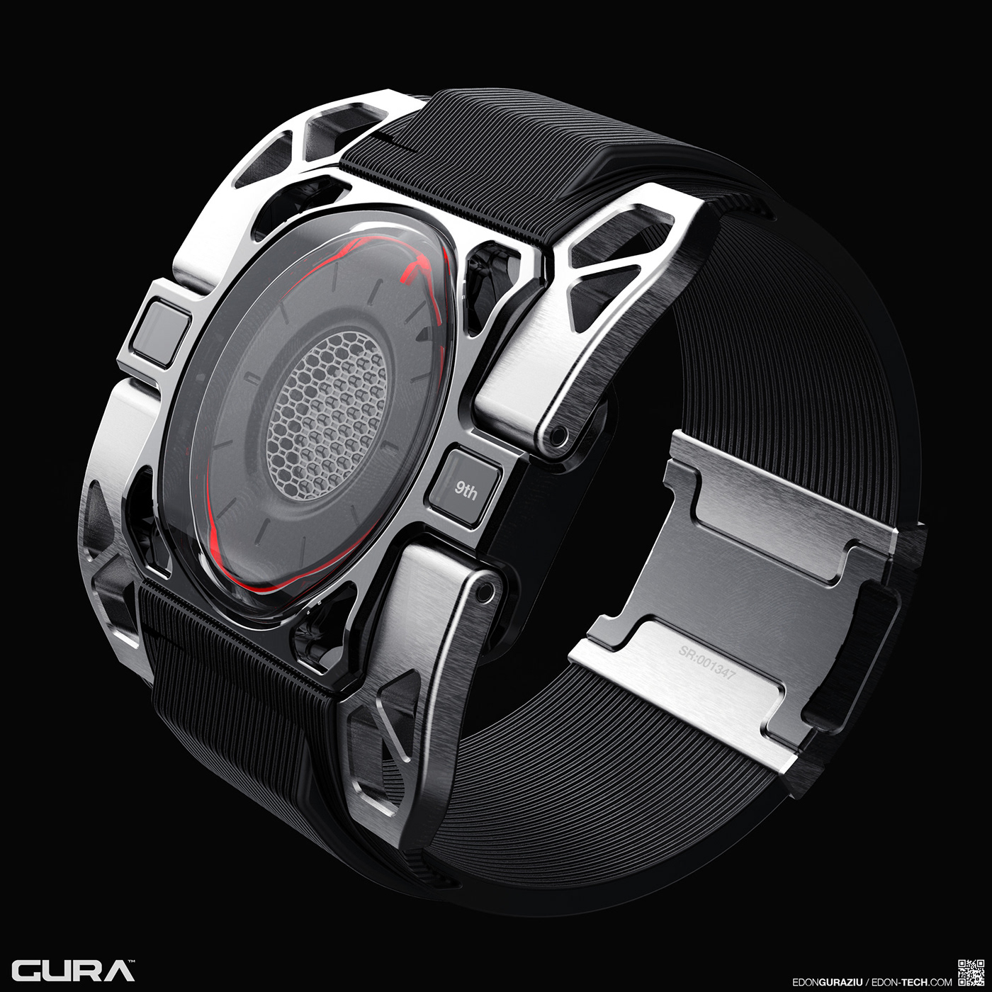 concept design industrial watch timepiece Scifi guracorp edon guraziu