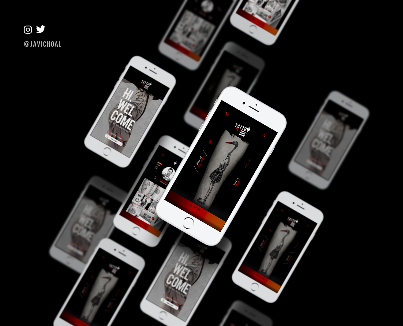 Mobile app mobile ux UI tipography digital graphic design  Layout product information design