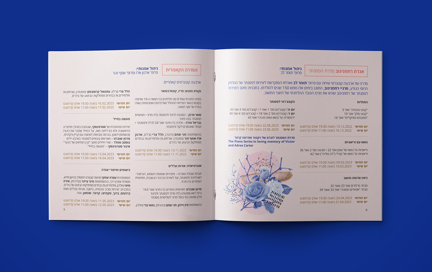 music brochure Booklet classical music Music Festival brochure design Layout editorial book design print